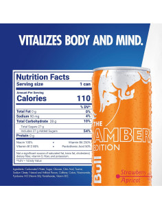 Red Bull Edición Ámbar Bebida Energética Fresa Albaricoque 248ml x24 2