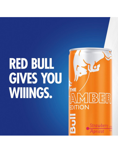 Red Bull Edición Ámbar Bebida Energética Fresa Albaricoque 248ml x24