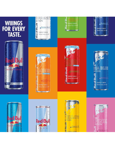 Red Bull Edición Ámbar Bebida Energética Fresa Albaricoque 248ml x24