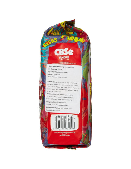Yerba Mate Infundida con Guaraná CBSé 500g - Energía Natural