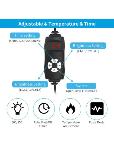 Almohadilla Terapia Luz LED Cabpay 80x30cm Alivio Dolor