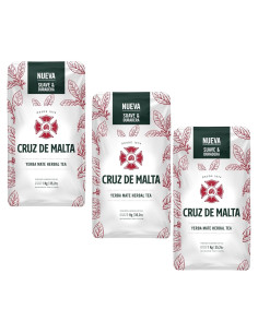 Yerba Mate Cruz de Malta 3 Paquetes 0.99 kg Suave y Duradera