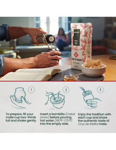 Yerba Mate Cruz de Malta 3 Paquetes 0.99 kg Suave y Duradera