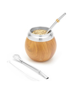 Juego de Yerba Mate Balibetov - Acero Inoxidable 4 Piezas