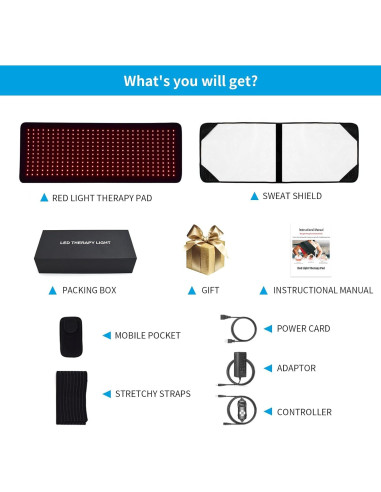 Almohadilla Terapia Luz LED Cabpay 80x30cm Alivio Dolor