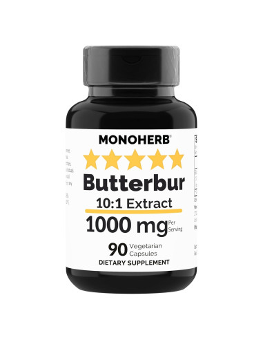 Extracto de Butterbur 1000 mg - 90 Cápsulas Vegetarianas