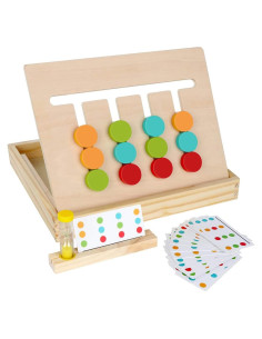 Rompecabezas Montessori AugToy Madera Colores y Formas 3-7 Años