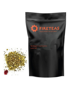 Té Herbal de Hoja de Mullein FIRE TEAS con Jengibre y Azafrán - 28g