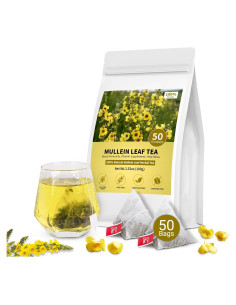 Bolsitas de Té de Mullein 100% Natural - 50 Cuentas