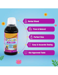 Jarabe de Miel BRONCOLITO para Niños - Suplemento Herbal 240 ml 2