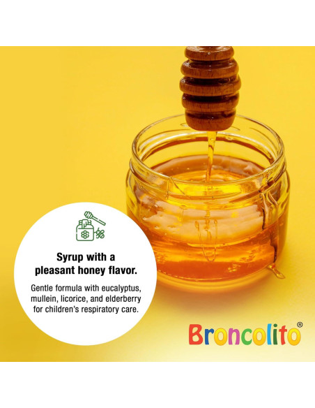 Jarabe de Miel BRONCOLITO para Niños - Suplemento Herbal 240 ml