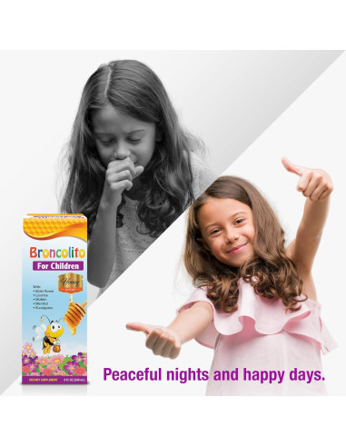 Jarabe de Miel BRONCOLITO para Niños - Suplemento Herbal 240 ml