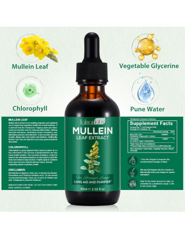 Extracto de hoja de malva Beyxdu 59.8 ml - Suplemento pulmonar