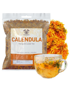 Té de Pétalos de Caléndula Secos Herbalista 114g - 100% Natural