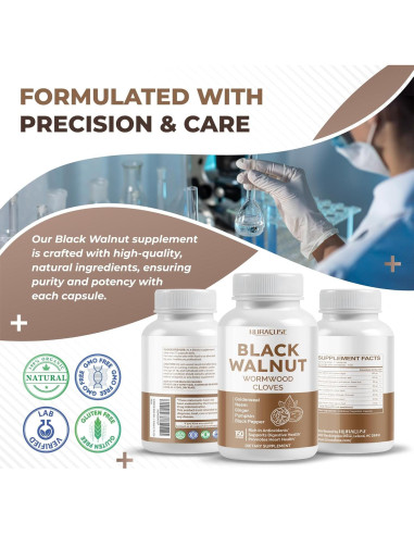 Suplemento Digestivo NuraFuse Nuez Negra 150 Cápsulas