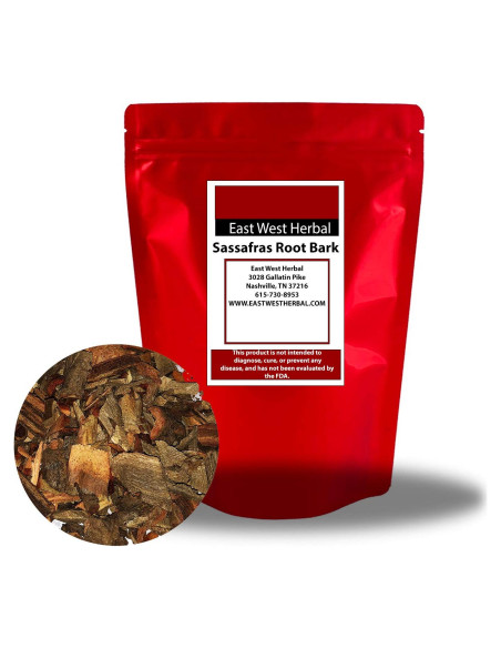 Corteza de Raíz de Sassafras Orgánica 28.35g - East West Herbal