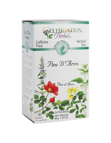 Té Pau D'Arco en bolsas Celebration Herbals 24 unidades Té Pau D'Arco en bolsas Celebration Herbals 24 unidades