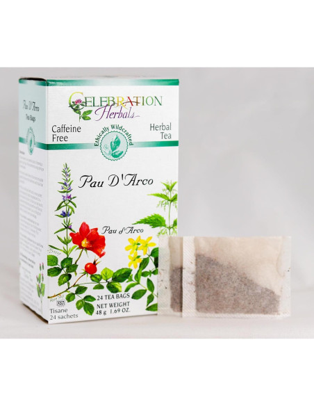 Té Pau D'Arco en bolsas Celebration Herbals 24 unidades Té Pau D'Arco en bolsas Celebration Herbals 24 unidades