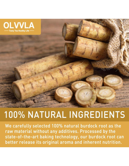Té de raíz de bardana Olvvla - 60 bolsas - 100% natural