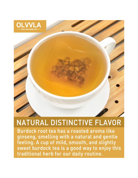 Té de raíz de bardana Olvvla - 60 bolsas - 100% natural