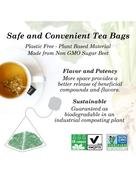 Té de raíz de bardana orgánico Wild Bliss - 75 bolsas detox