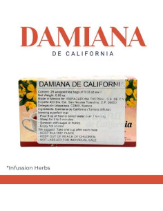 Té Herbal Damiana Therbal - 25 Bolsitas Sin Cafeína 2
