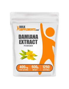 Polvo de Extracto de Damiana BulkSupplements 500g - Suplemento Herbal