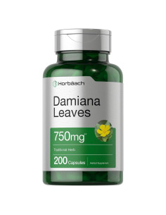 Cápsulas de Hoja de Damiana 750mg Horbaach - 200 Unidades