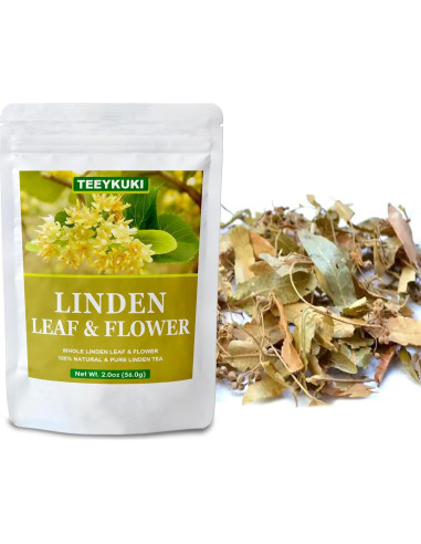 Té de Tilo Seco Premium TEEYKUKI 56g - 100% Natural Sin Aditivos