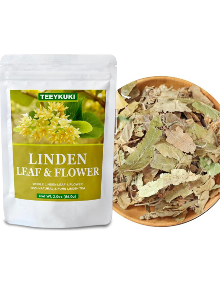 Té de Tilo Seco Premium TEEYKUKI 56g - 100% Natural Sin Aditivos