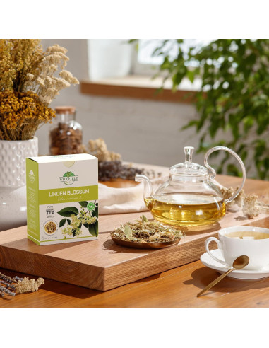 Té de Tilo Seco 113g OVVA - Flores de Tilo 100% Natural