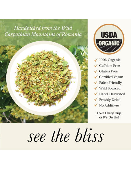 Té de Flor de Tilo Orgánico Wild Bliss - 250 Gr - 125 Porciones