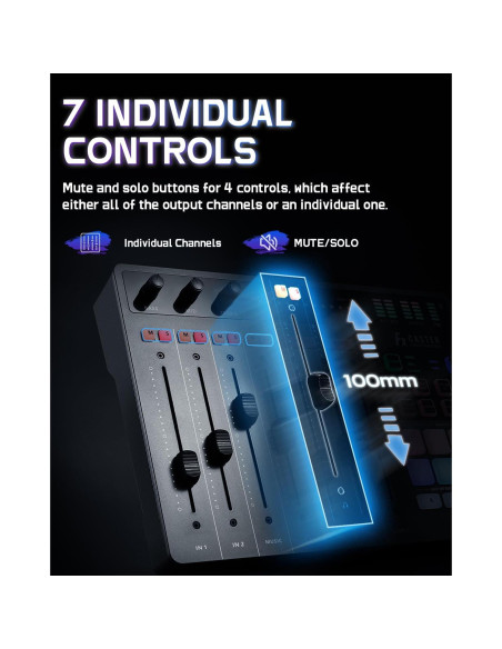 ALABS Fxcaster Paquete Podcast Todo en Uno con Micrófono XLR