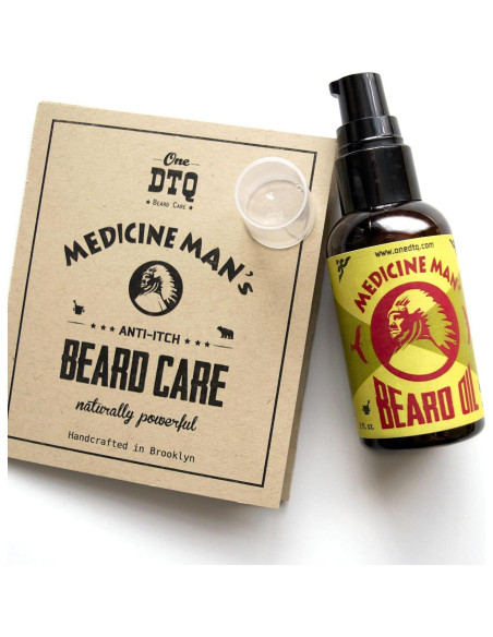 Kit de Cuidado para Barba Medicine Man - Jabón, Aceite, Balsamo y Cepillo