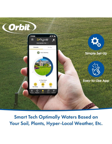 Controlador de Riego Inteligente Orbit B-hyve 8 Zonas WiFi