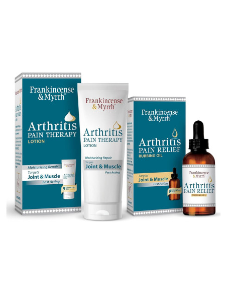 Combo Aceite y Crema Alivio Dolor Artritis Incienso y Mirra