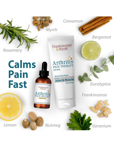 Combo Aceite y Crema Alivio Dolor Artritis Incienso y Mirra
