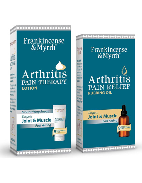 Combo Aceite y Crema Alivio Dolor Artritis Incienso y Mirra