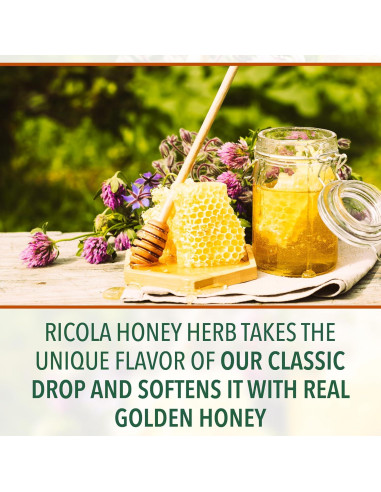 Gotas para la Tos Ricola Miel y Hierbas 45 unidades Alivio Natural