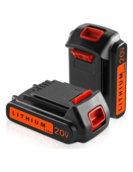 2 Baterías DSANKE 20V 3500mAh Litio para Black+Decker 2 Baterías DSANKE 20V 3500mAh Litio para Black+Decker