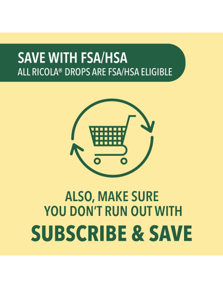 Gotas para la Tos Ricola Miel y Hierbas 45 unidades Alivio Natural