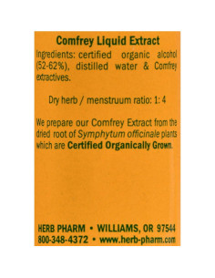 Extracto Líquido de Consuelda Orgánica Herb Pharm - 28.35 g 2