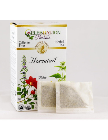 Té Orgánico Cola de Caballo Celebration Herbals 24 Bolsitas