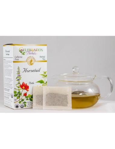 Té Orgánico Cola de Caballo Celebration Herbals 24 Bolsitas