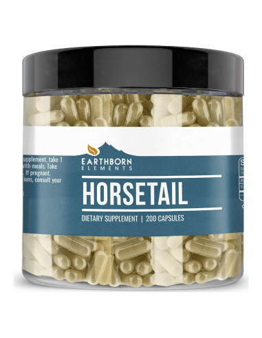 Cápsulas de Cola de Caballo Elementos de la Tierra 200 Unidades