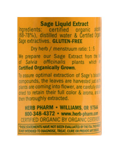 Extracto Líquido de Salvia Orgánica Herb Pharm 29.57 ml 2