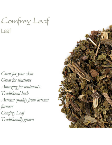 Hoja de Consuelda Secada Valle del Té 100g - Hierbas Naturales