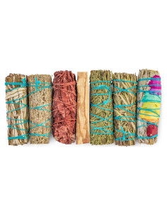 Kit de Smudges Espirituales JL Local - 7 Palos de Salvia y Romero