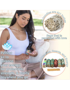 Kit de Smudges Espirituales JL Local - 7 Palos de Salvia y Romero 2