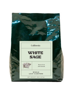 Salvia Blanca 100% Pura Worldwide Botanicals 227g Hoja Entera